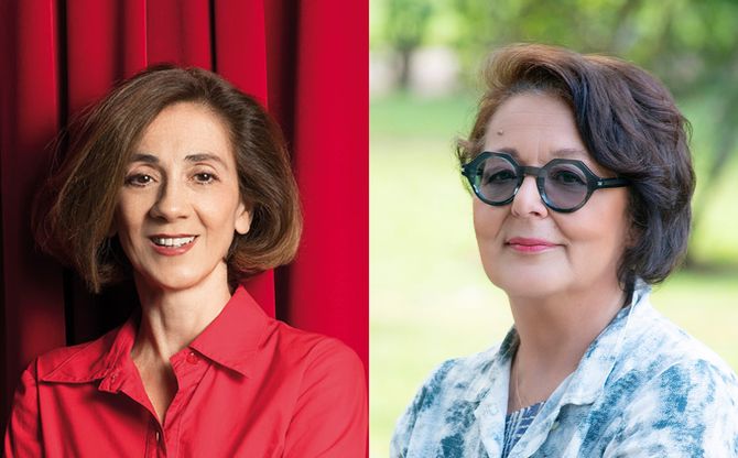 Η Μανίνα Ζουμπουλάκη και η Στέλλα Παναγιωτοπούλου στη Ναύπακτο